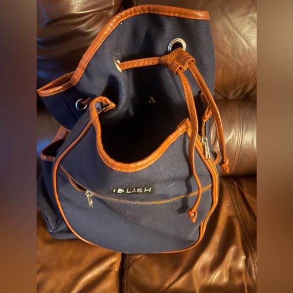 Lish Canvas Tennis Racket Backpack - Picture 2 of 4